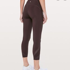 NWT orange lululemon crop pant!